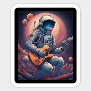 Space guitarist Sticker